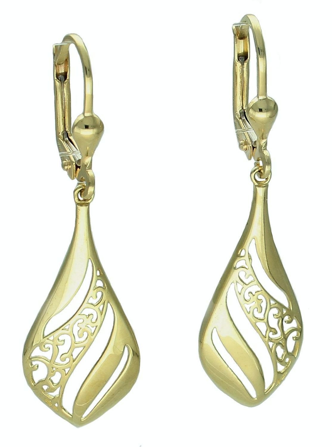 Złote kolczyki damskie 375 wiszące ażurowe KL 5250A 375.jpg